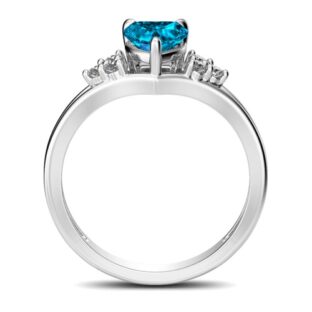 Classic Heart Cut Sterling Silver Ring