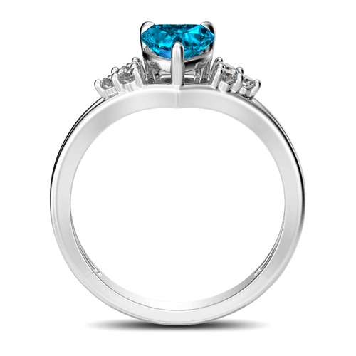 Classic Heart Cut Sterling Silver Ring