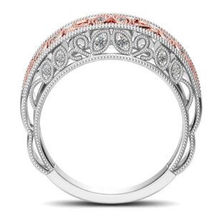 Vintage Leaf Sterling Silver Women's Band