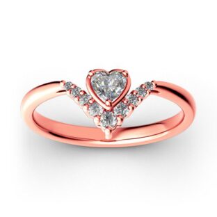 Milgrain Crown Sterling Silver Ring