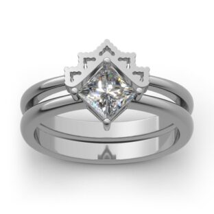Stackable Rhombus Sterling Silver Open Ring