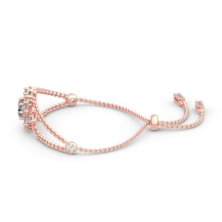 Sunshine Round Cut Sterling Silver Bracelet