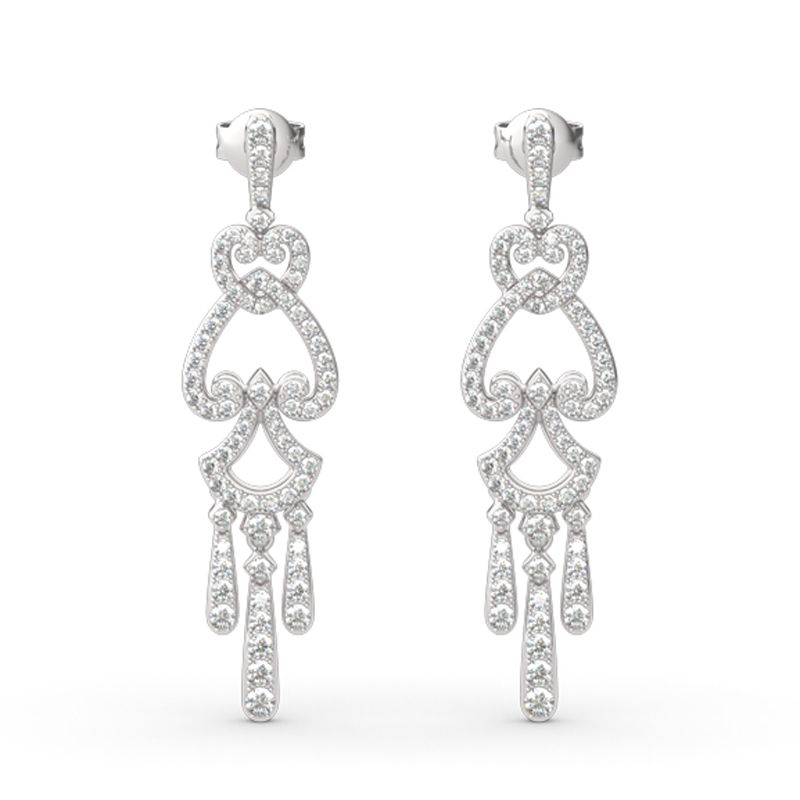 Chandelier Sterling Silver Drop Earrings
