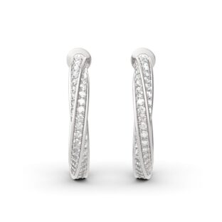 Twist Sterling Silver Hoop Earrings