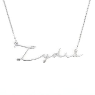 Silver Signature Style Name Necklace