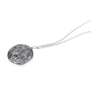 Heart and Rose Locket Necklace