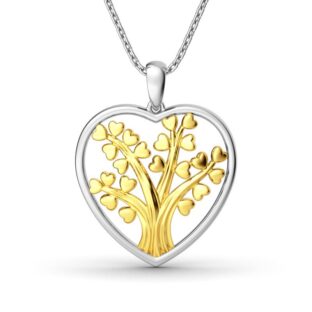 Circle Of Life Heart-Shaped Pendant