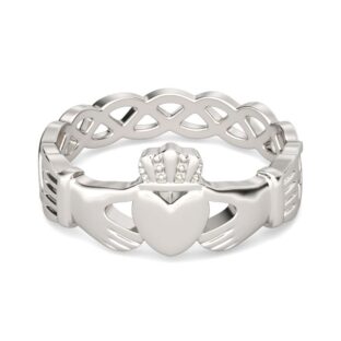 Simple Claddagh Stainless Steel Men's Band