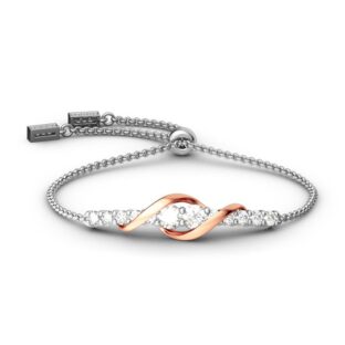 Two Tone Two Stone Sterling Silver Jewelry Set