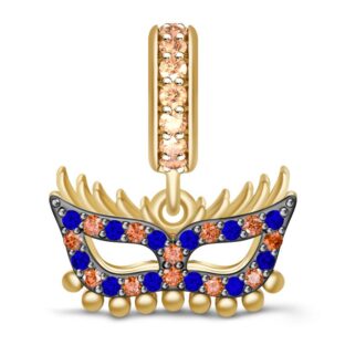 Mask Charm Sterling Silver